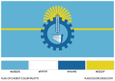 Chubut flag color codes