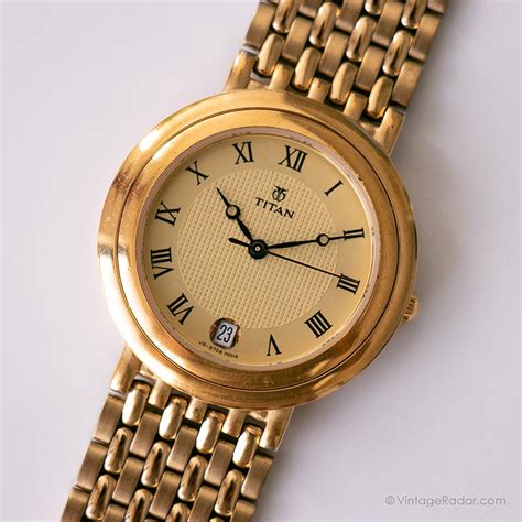 Vintage 18K Gold Plated TITAN Watch | Best Vintage Watches for Her ...