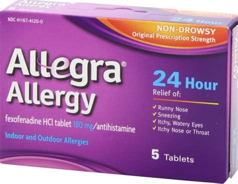 Allegra Allergy Side Effects - Allegra Fexofenadine Hcl 30 Mg