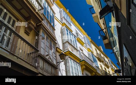 Streets in old town Cadiz Andalusia Spain Stock Photo - Alamy