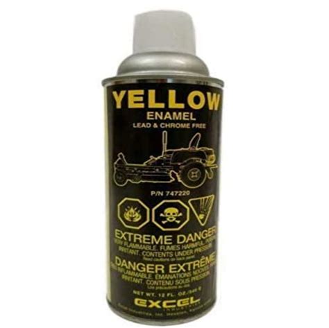 747220 Hustler Yellow Enamel Spray Paint Can 12oz | eBay