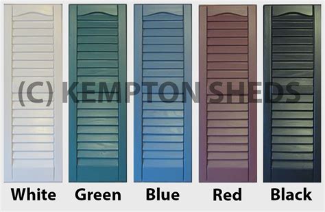 Vinyl Shutter Colors – KEMPTON SHEDS