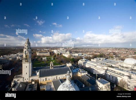 City Hall Clock Tower, Cardiff City Centre Stock Photo - Alamy