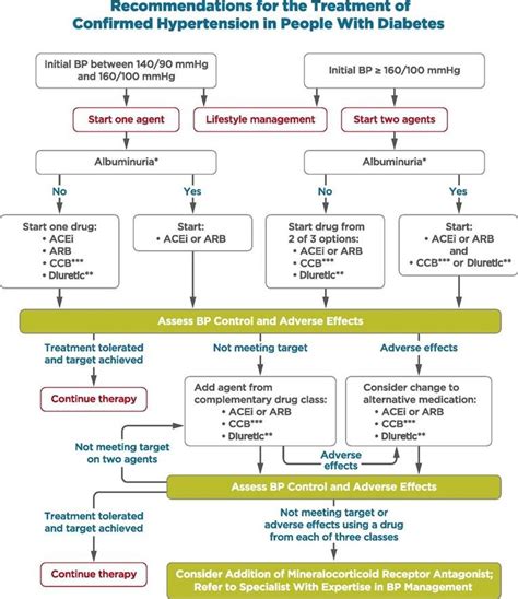 Recommendations for the treatment of confirmed hypertension in people ...