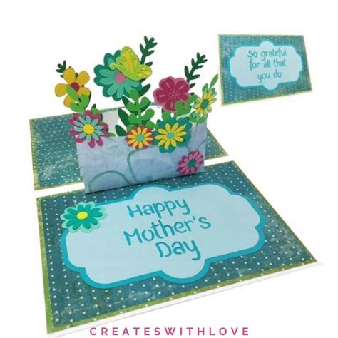 POP-UP FLOWER CARD: FREE SVG - Creates with Love