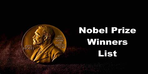 Nobel Prize Winners 2024 List: Nobel Prize Winners PDF 2024