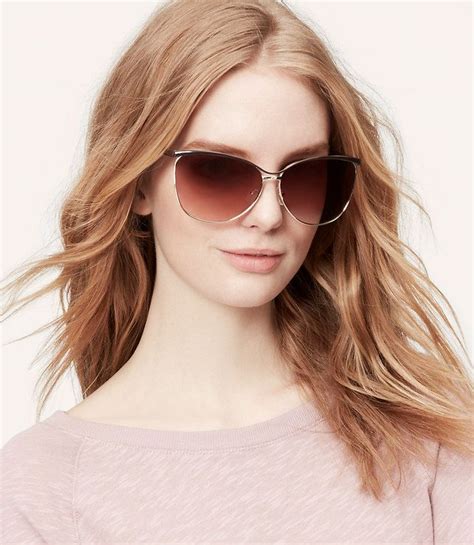 Metallic Cateye Sunglasses | LOFT | Sunglasses, Cat eye sunglasses, Sunglasses women
