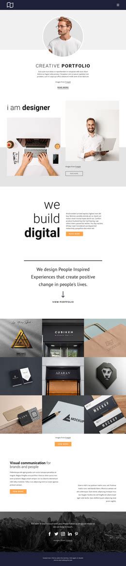 Portfolio Website Mockups