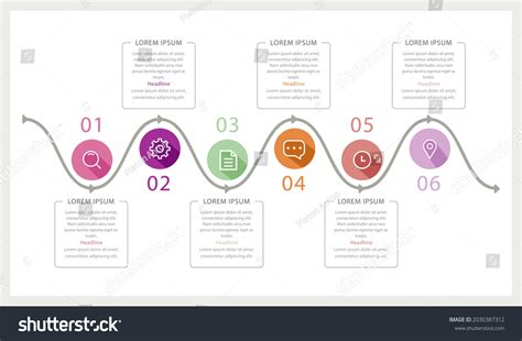 Process Infographic Design Template Timeline Step Stock Vector (Royalty ...