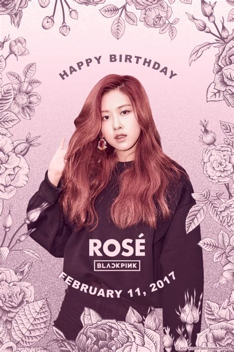 YG BIRTHDAY POSTER FOR ROSÉ - BlackPinkbuzz