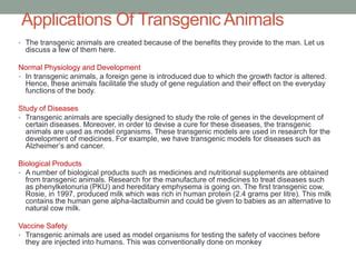 Transgenesis methods and applications | PPT