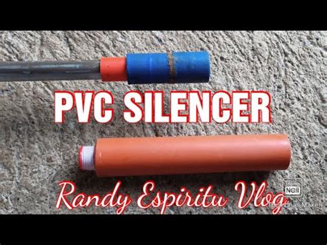 How to make silencer from PVC pipe - YouTube