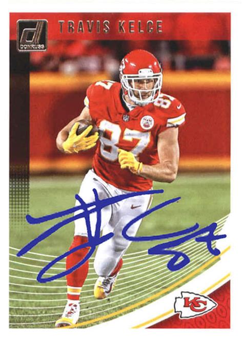 Travis Kelce AUTOGRAPH any Kelce Football Card YOUR CHOICE any | Etsy