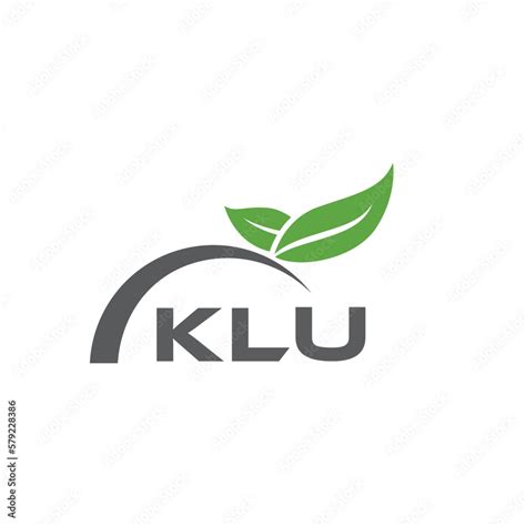 KLU letter nature logo design on white background. KLU creative initials letter leaf logo ...