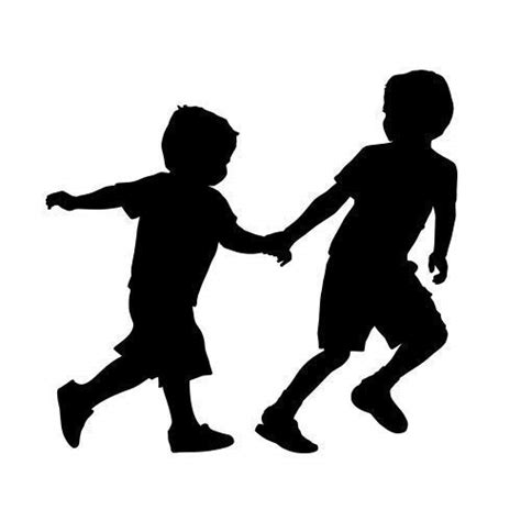 Amazon.com: Boys Running 2 (Children Silhouette Decals) : Home & Kitchen