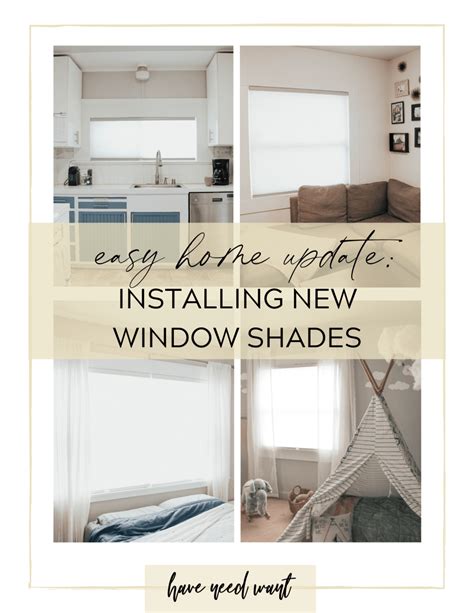 Easy Home Update: Installing New Window Shades - Have Need Want