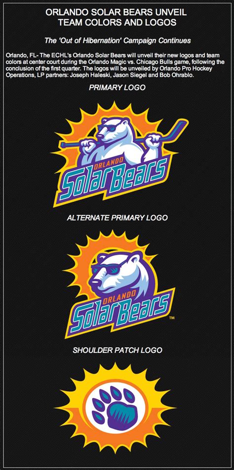 Ronn's Minor League Hockey Mania: Orlando Solar Bears Unveil New Logos