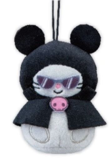 SANRIO - CHUMI WITH KUROMI CAPE PLUSH MASCOT (3")