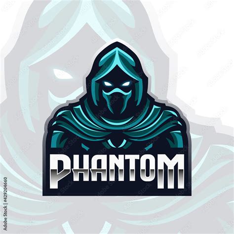 Phantom Logo Mascot Vector Illustration Stock Vector | Adobe Stock