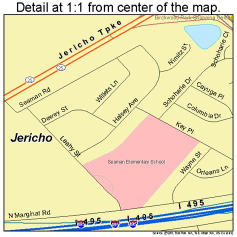 Jericho New York Street Map 3638539