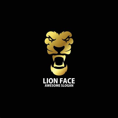 lion face logo design gradient luxury color 25457222 Vector Art at Vecteezy