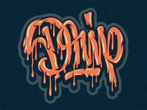 30 Custom Lettering Designs with Drips, Runs and Splatters | Lettering design, Lettering ...