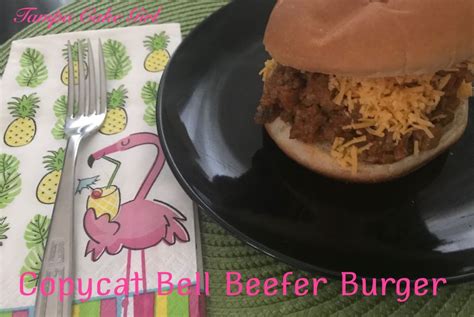 Copycat Bell Beefer Burger | Burger, Taco seasoning packet, Stuffed peppers