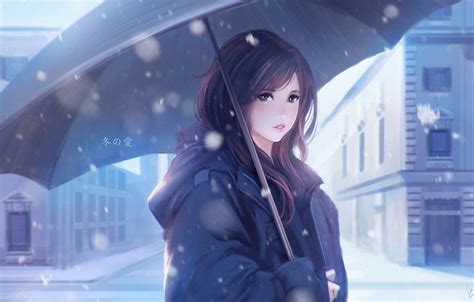 Winter Anime Girl Wallpapers - Top Free Winter Anime Girl Backgrounds ...