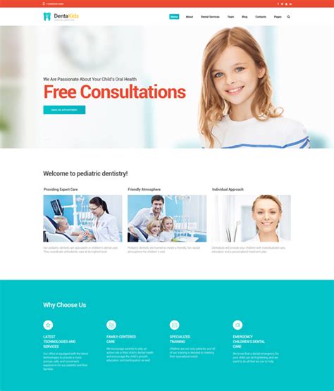 7 of the Best Bootstrap Website Templates for Dentists & Dental Clinics ...