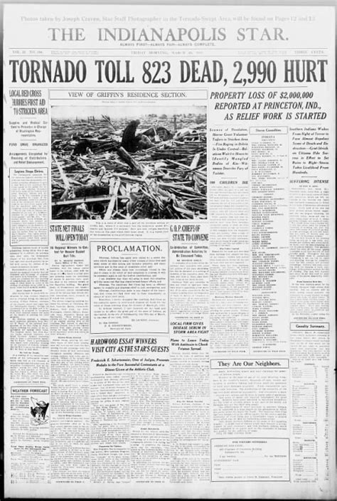 Tri-State Tornado, 1925 - Newspapers.com