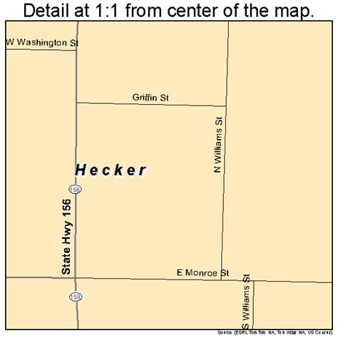 Hecker Illinois Street Map 1733877