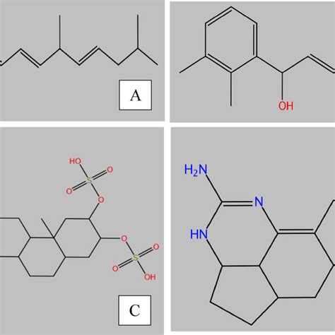 2D structure of ligands clathrin_A (A), clathrin_B (B), clathsterol... | Download Scientific Diagram