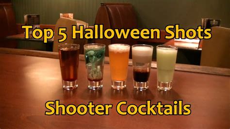 Top 5 Halloween Shots Shooter Cocktails Drinks - YouTube