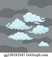 190 Five Clouds Sky Icons Clip Art | Royalty Free - GoGraph