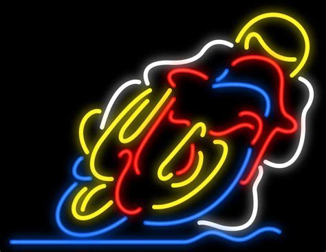 Motorcycle Neon Sign | Neon signs, Neon sign art, Neon