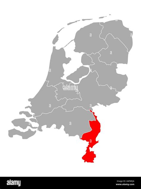 Map of Limburg in Netherlands Stock Photo - Alamy