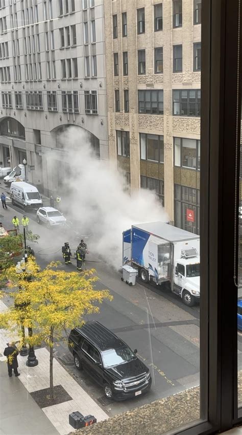 Iron Mountain truck on fire downtown : r/boston