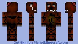 Nightmare Freddy from Fnaf 4 Minecraft Skin