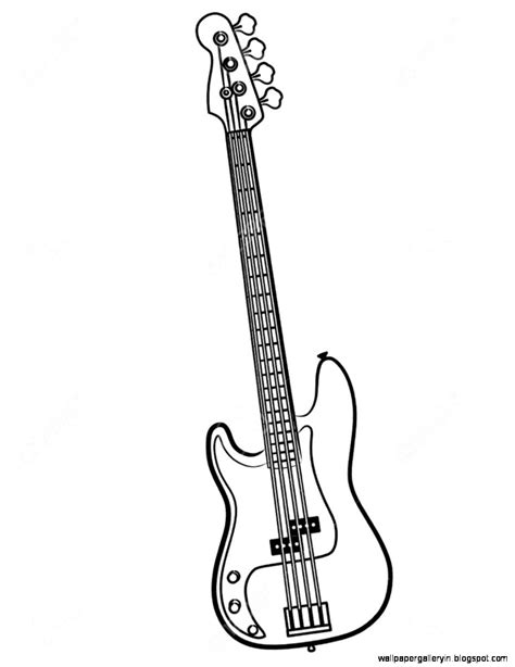 Bass Guitar Outline : Guitar Outline | Bodaswasuas