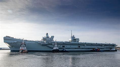 HMS Prince of Wales: Tight squeeze for 'extraordinary' UK aircraft carrier in maiden voyage | UK ...