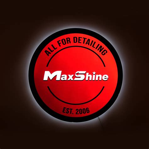 Maxshine LED LOGO Garage Sign - Maxshine Car Care-Polishers, Towels ...