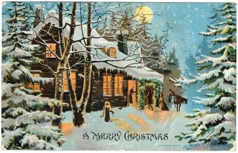 Take a look back at 50 antique Christmas cards from 100+ years ago ...