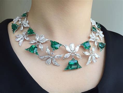 Boghossian Jewels. A magnificent emerald and diamond necklace offered ...