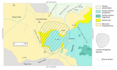 Geological sketch map of Rock Creek, Montana | Montana, Geology, Gemology