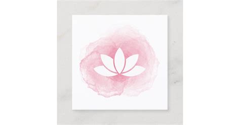 Watercolor Lotus Flower Business Card | Zazzle