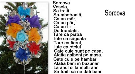 DE TOATE PENTRU TOTI: SORCOVA