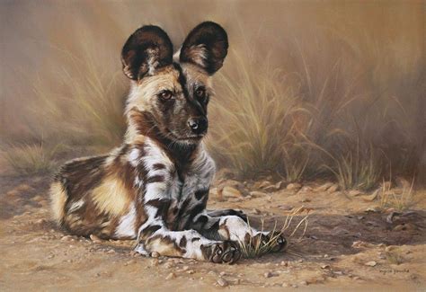 Pin de redacteddbrznle en Art Animals | Perro salvaje africano, Perros salvajes, Hyaenidae