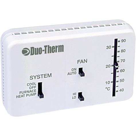 Dometic RV 3106995.04 Analog Thermostat for Cool, Furnace, & Heat Pump ...