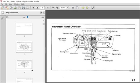 Kia Motors 2001 Rio Owners Manual - PDF DOWNLOAD - HeyDownloads ...