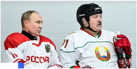 Vladimir Putin and Alexander Lukashenko play ice hockey after talks in ...